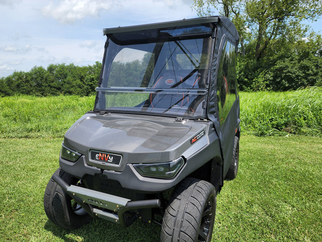 Photo of Neighborhood Envy Golf Cart 2-Pc Windshield by 3 Star UTV - Premium Windshields for UTVs / Side by Sides