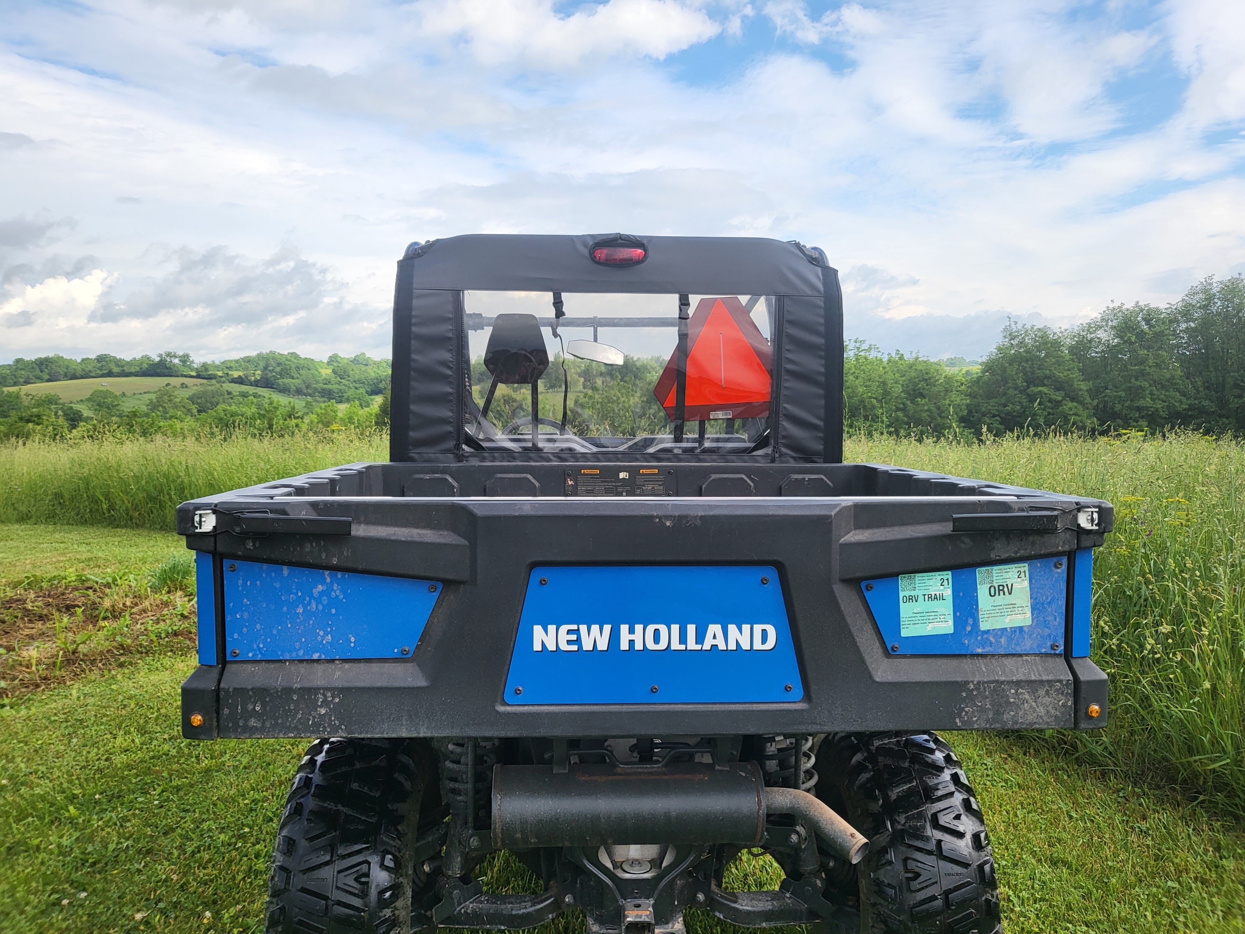Photo of New Holland 850 Crew - Door/Rear Window Combo by 3 Star UTV - Premium Enclosures for UTVs / Side by Sides