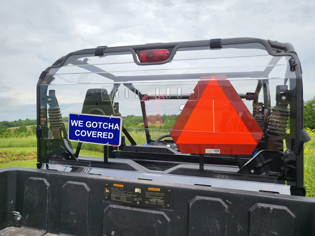 Photo of New Holland 850 Crew - Polycarbonate Rear Windshield by 3 Star UTV - Premium Windshields for UTVs / Side by Sides