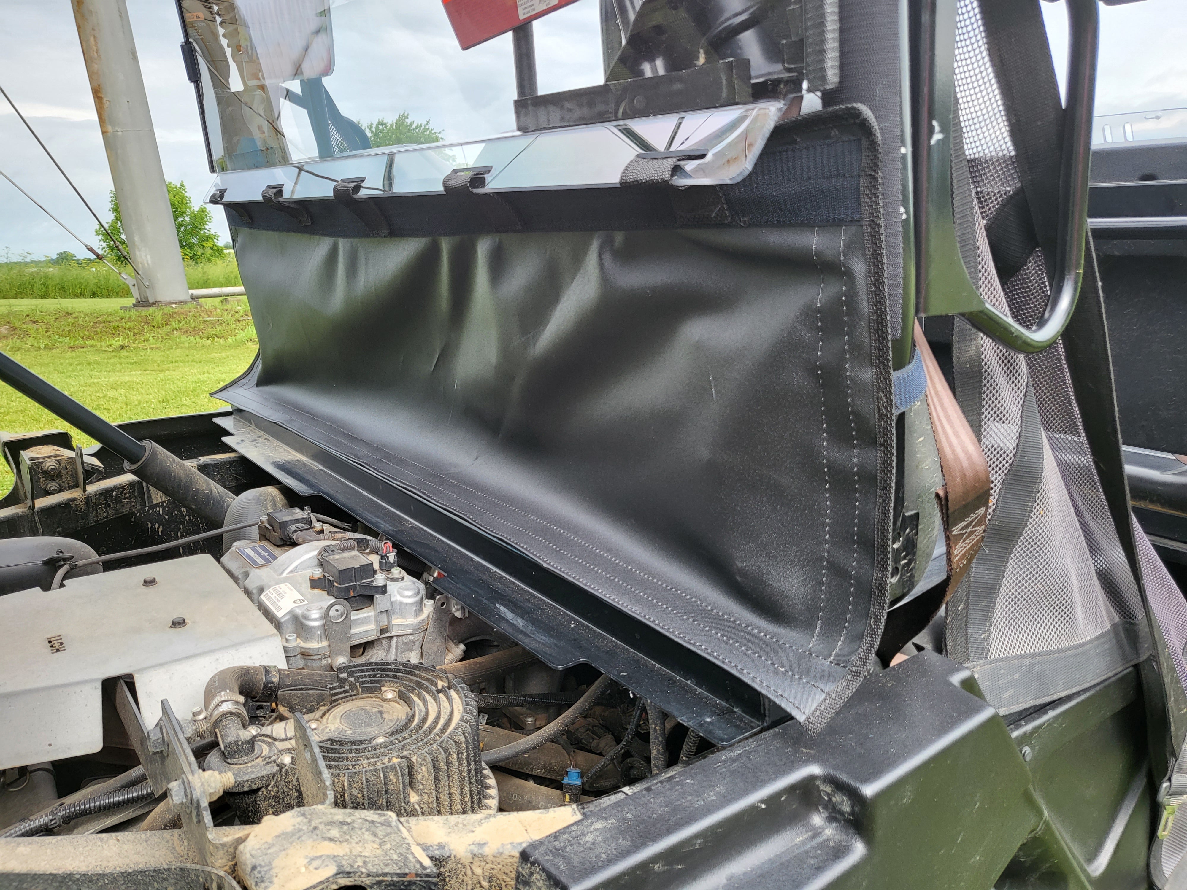 Photo of New Holland 850 Crew - Polycarbonate Rear Windshield by 3 Star UTV - Premium Windshields for UTVs / Side by Sides