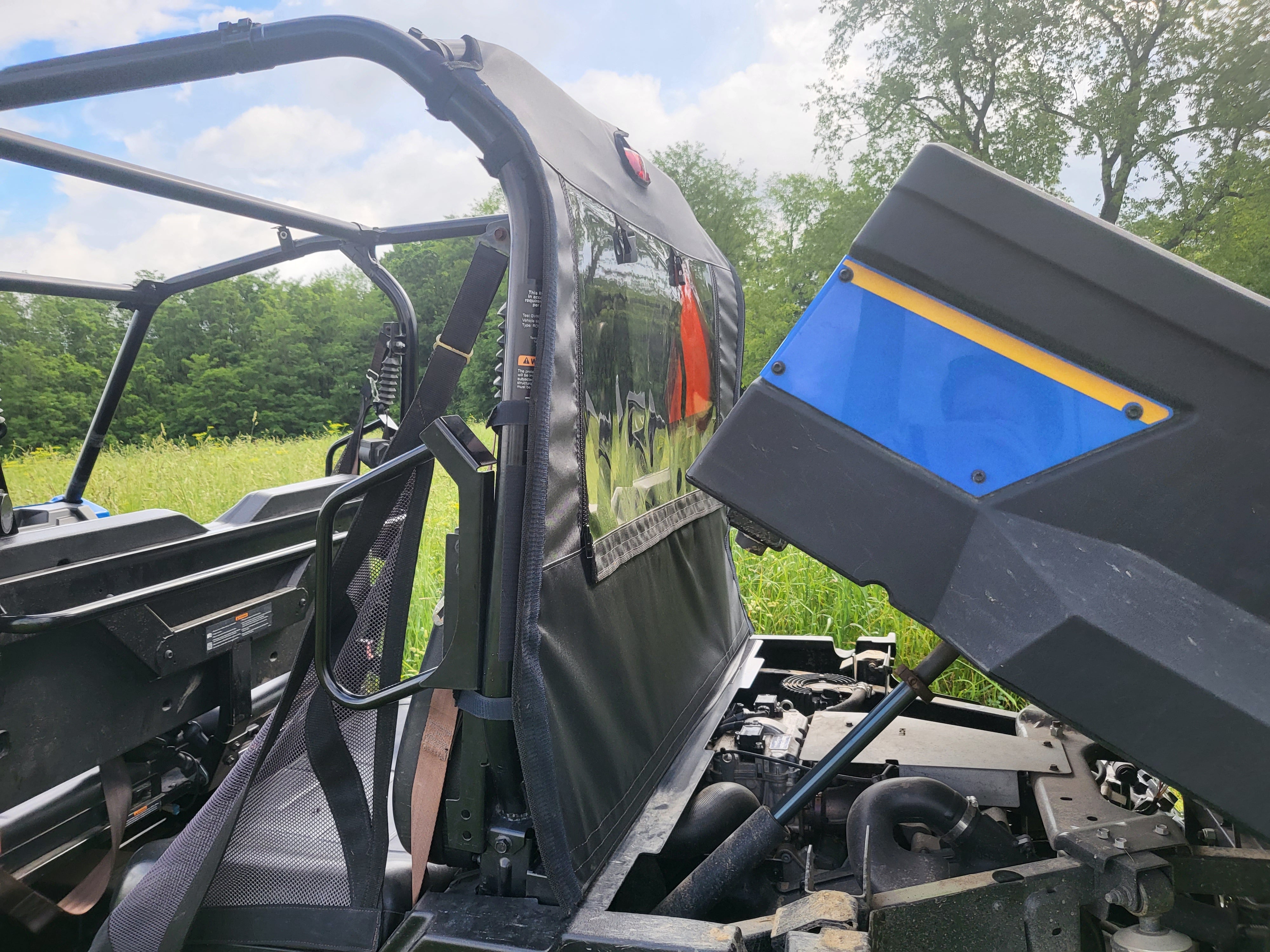 Photo of New Holland 850 Crew - Soft Back Panel by 3 Star UTV - Premium Enclosures for UTVs / Side by Sides