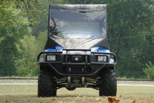 Photo of New Holland Rustler 115 - Full Cab Enclosure w/Vinyl Windshield with Color and Zip Window Options by 3 Star UTV - Premium Enclosures for UTVs / Side by Sides