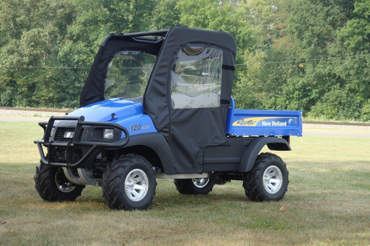 Photo of New Holland Rustler 115 - Soft Doors by 3 Star UTV - Premium Enclosures for UTVs / Side by Sides