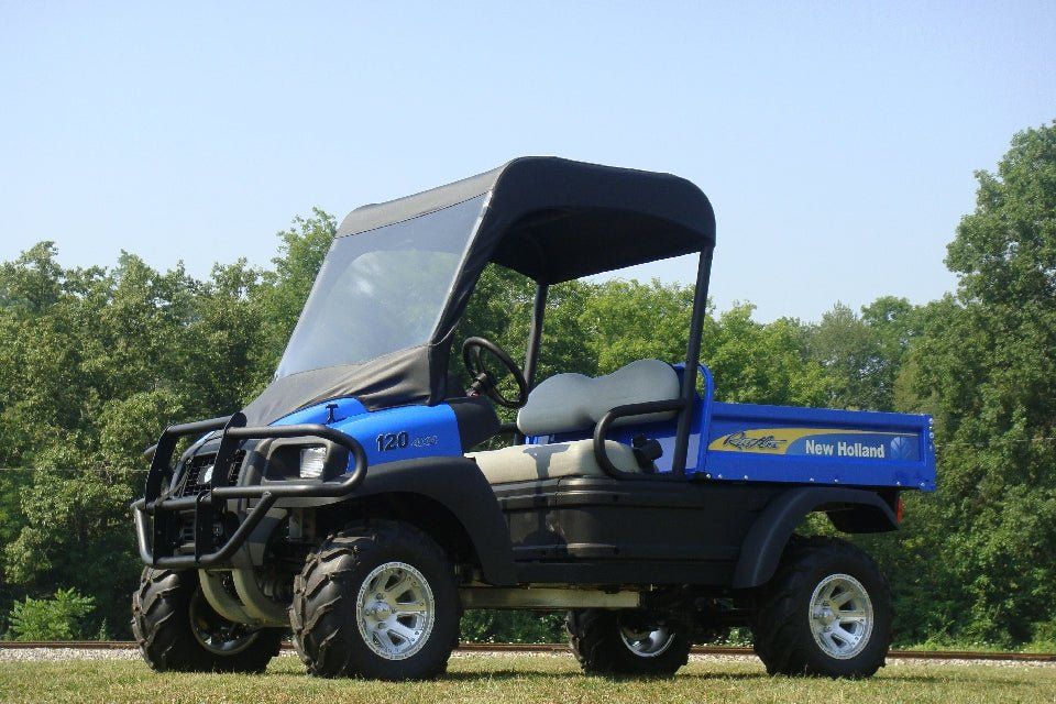 Photo of New Holland Rustler 115 - Vinyl Windshield/Top Combo by 3 Star UTV - Premium Enclosures for UTVs / Side by Sides