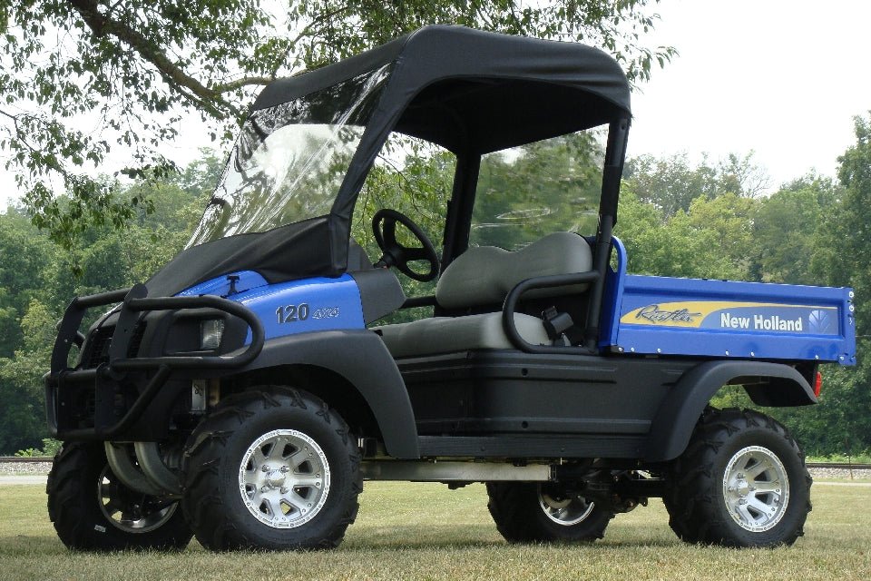 Photo of New Holland Rustler 115 - Vinyl Windshield/Top/Rear Combo by 3 Star UTV - Premium Enclosures for UTVs / Side by Sides