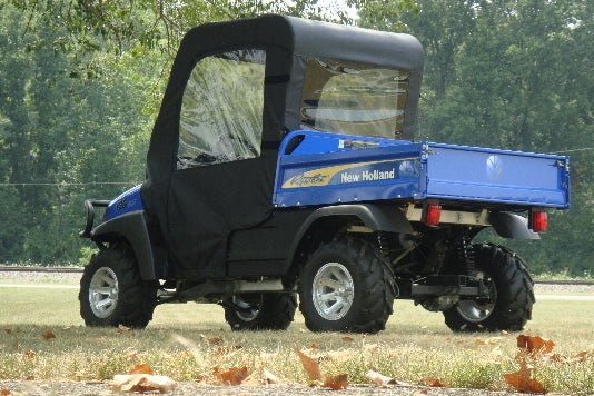 Photo of New Holland Rustler 120/125 - Door/Rear Window Combo with Color and Zip Window Options by 3 Star UTV - Premium Enclosures for UTVs / Side by Sides