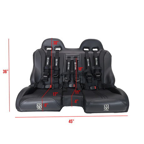 Photo of 2024+ RZR 1000 Front/Rear Bench Seat W Harnesses 2 and 4 Seater by UTVMA - Premium Bench Seat for UTVs / Side by Sides