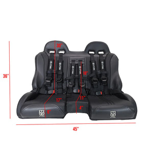 RZR 900 Rear Bench Seat & Pair of Front Bucket Seats Set (2015-2024)