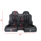 RZR 1000 Elite Series Bench Seat w/ Harnesses (Front or Rear)