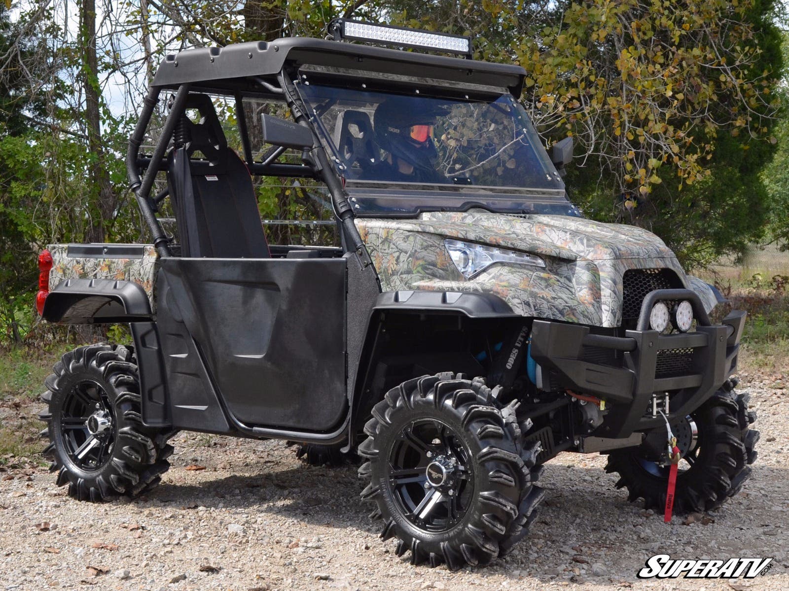 Photo of SuperATV Odes Dominator Flip Windshield by SuperATV - Premium Windshields for UTVs / Side by Sides