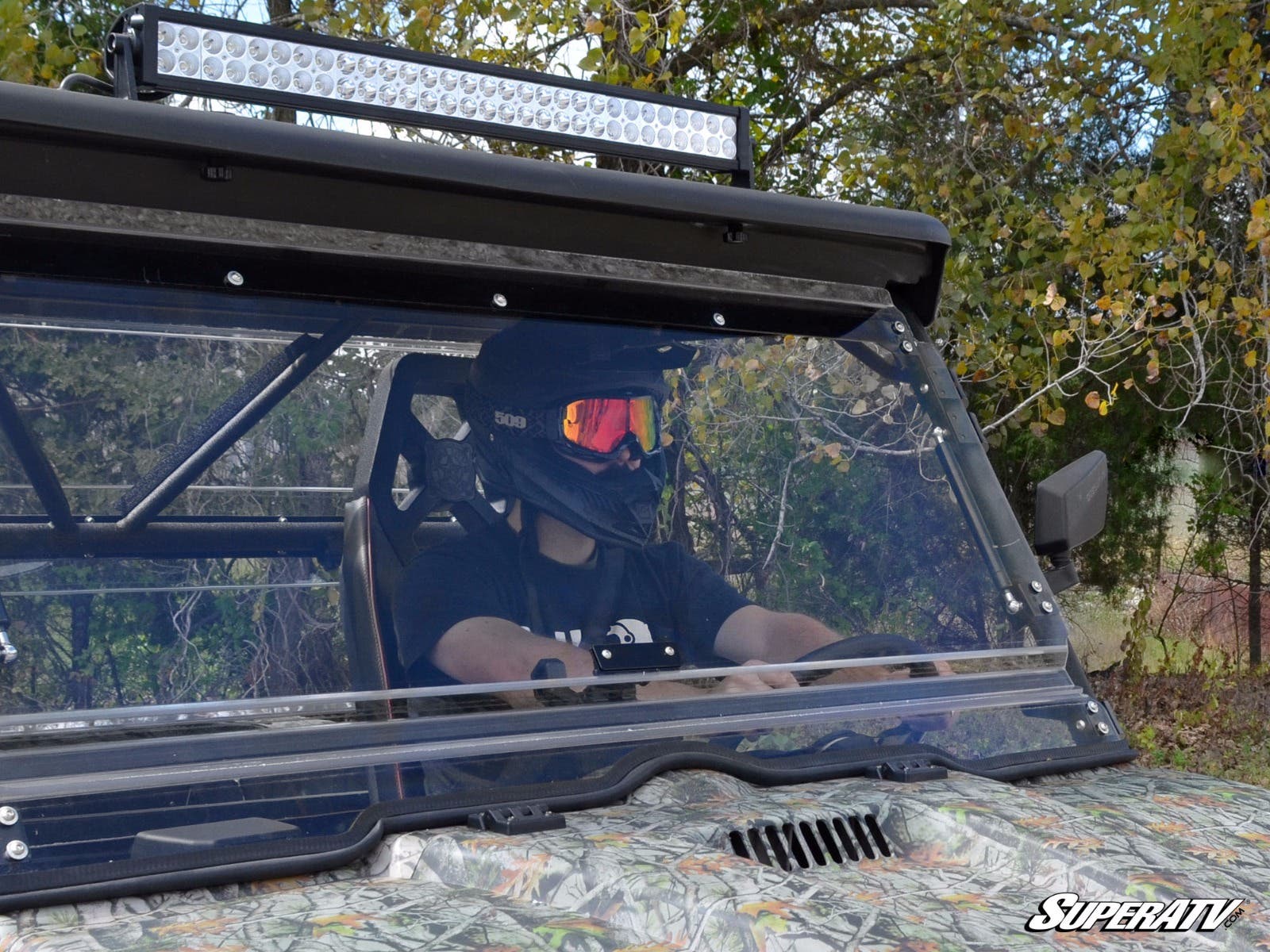 Photo of SuperATV Odes Dominator Flip Windshield by SuperATV - Premium Windshields for UTVs / Side by Sides
