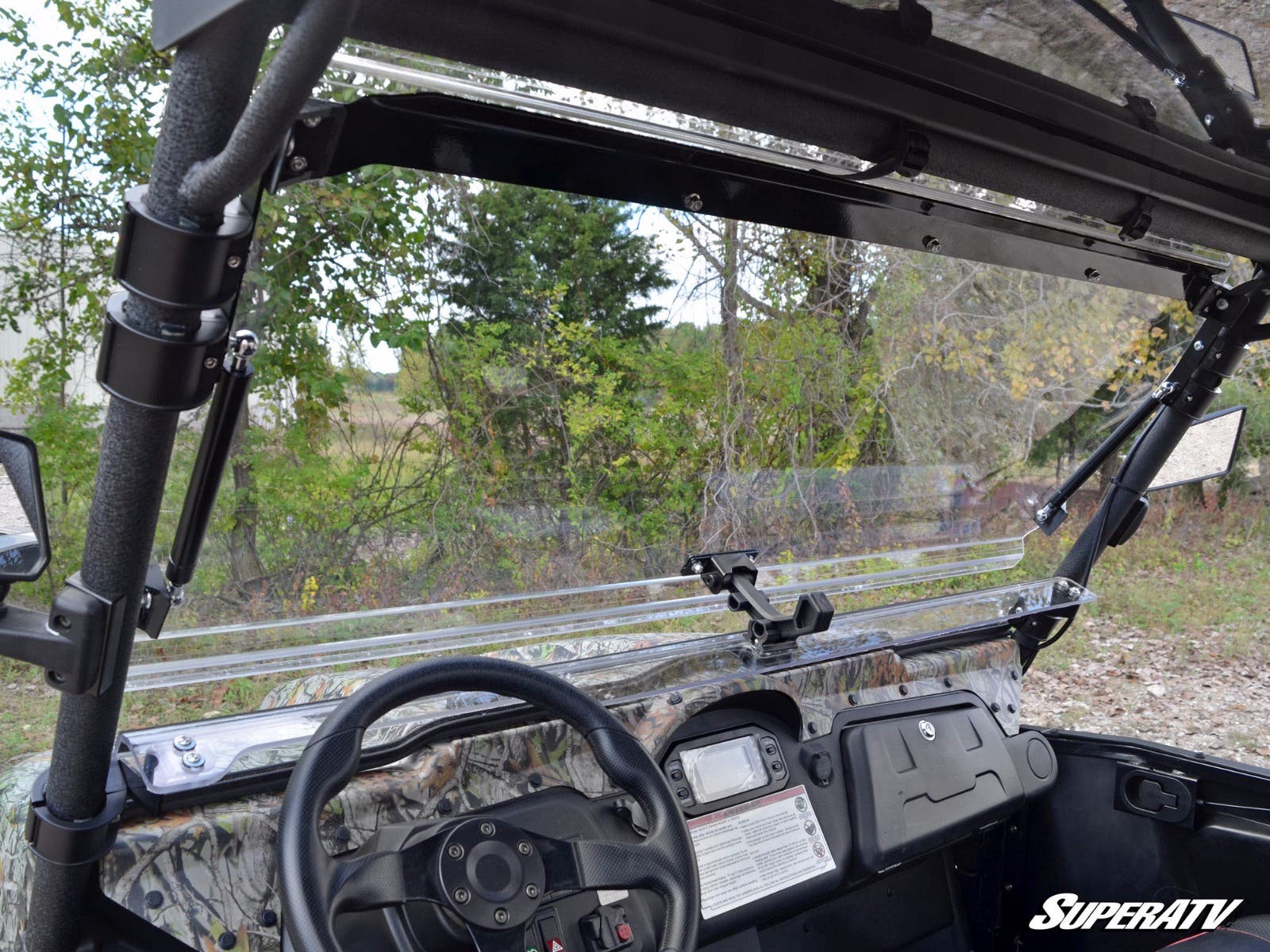 Photo of SuperATV Odes Dominator Flip Windshield by SuperATV - Premium Windshields for UTVs / Side by Sides