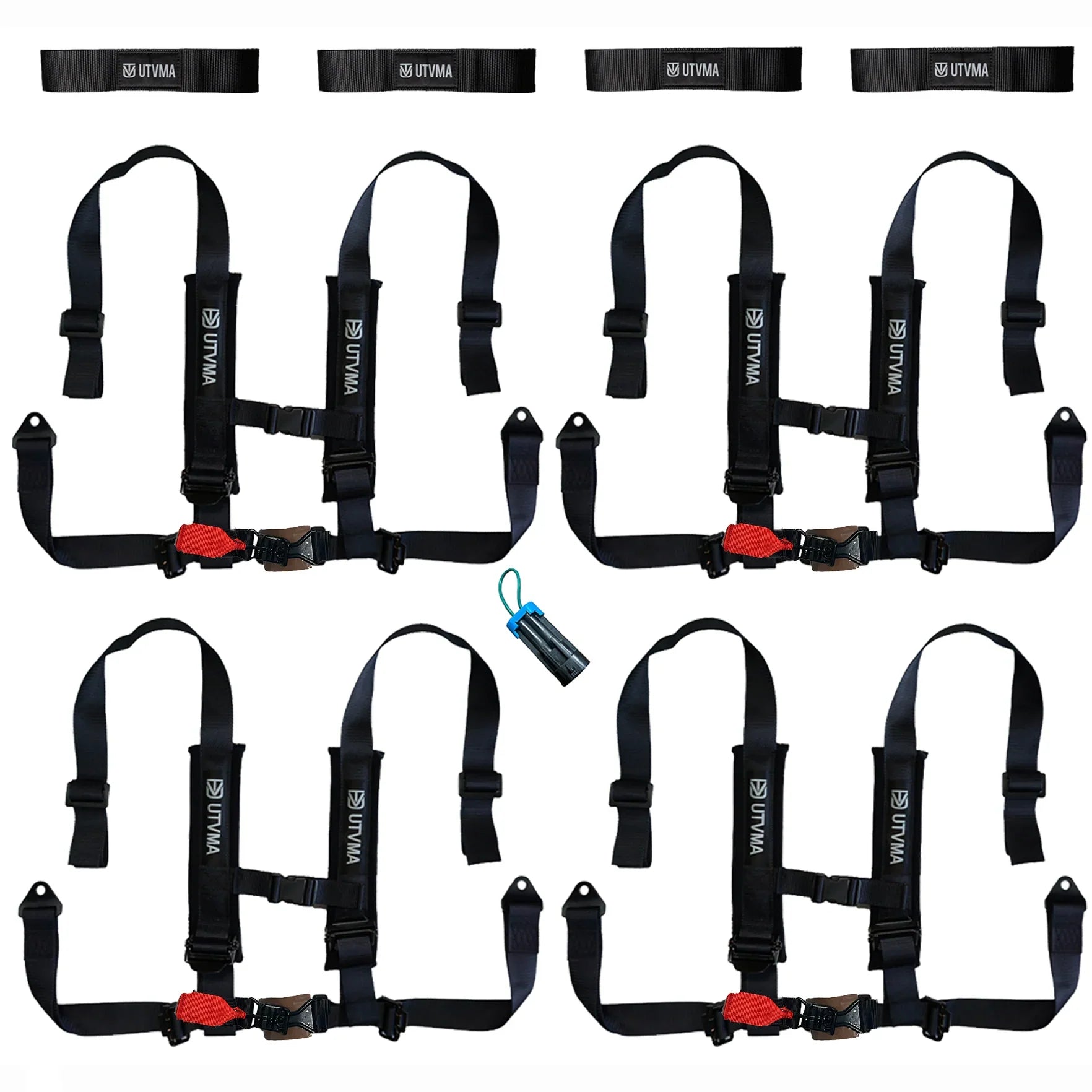 Photo of Four Harness Pack Auto Buckle with Harness Collars by UTV Mountain Accessories - Premium for UTVs / Side by Sides