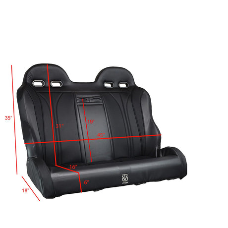 Photo of Maverick Sport Max Rear Bench with Harnesses (2019-2025) by UTV Mountain Accessories - Premium Bench Seat for UTVs / Side by Sides