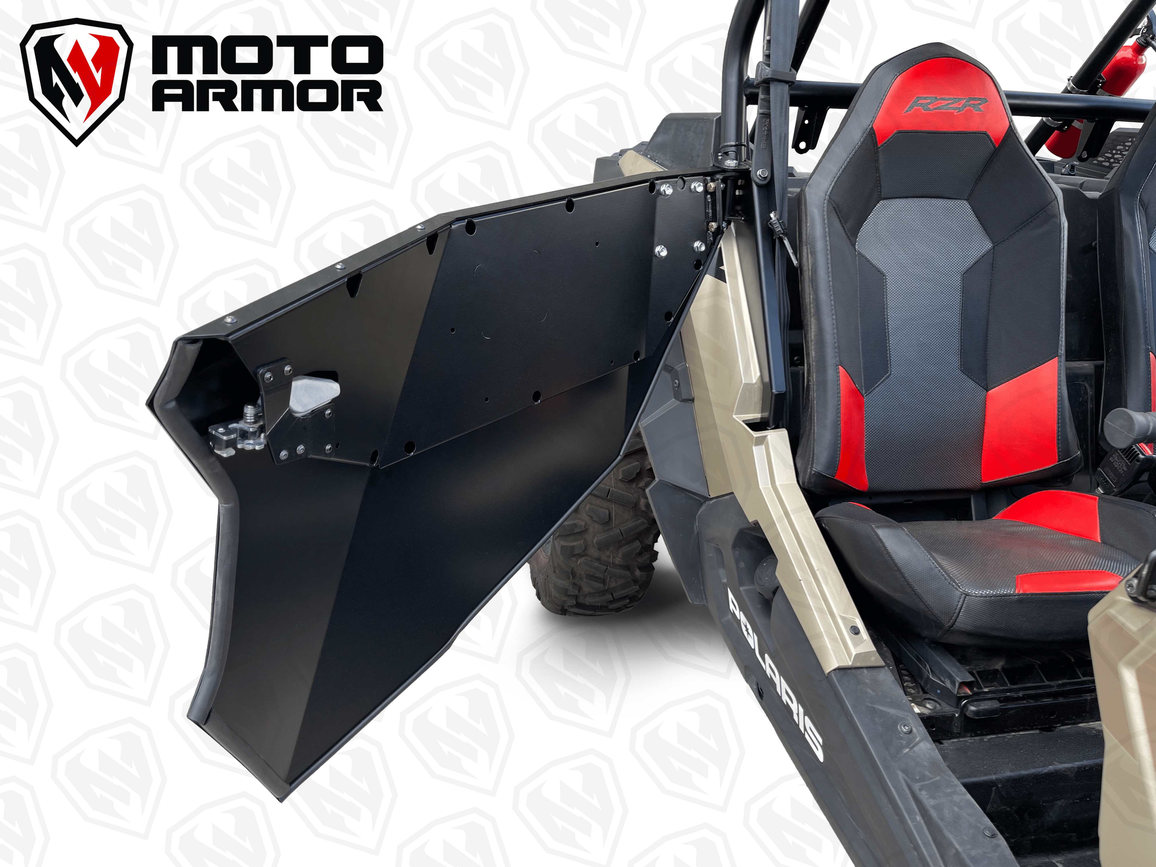Photo of Polaris RZR XP 1000, XP Turbo, & Turbo S 2-Seat Aluminum Doors (2014+) by Moto Armor - Premium Doors for UTVs / Side by Sides