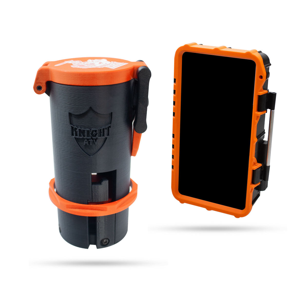 Photo of SafeBox phone holder & Knight Shield drink holder bundle by Knight ATV - Premium for UTVs / Side by Sides