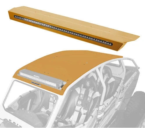 Pro Armor Aluminum Pocket Roof With Integrated Rear Light Bar- RZR XP4