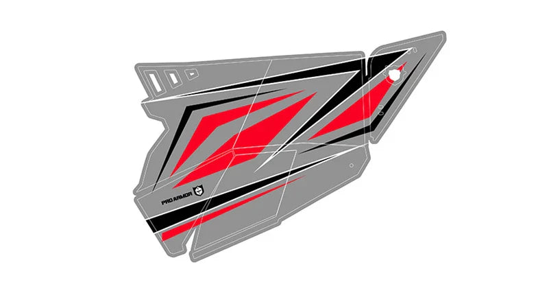 Photo of Pro Armor RZR Turbo Stealth Door Graphic Ghost Grey by Pro Armor - Premium Door Bags & Door Accessories for UTVs / Side by Sides