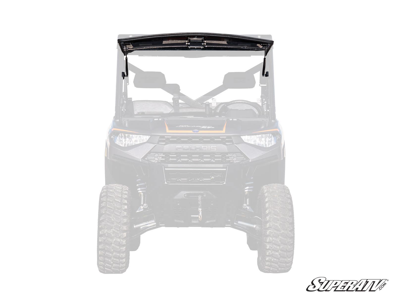 Photo of SuperATV Polaris Ranger XP Kinetic Scratch-Resistant Flip Windshield by SuperATV - Premium Windshields for UTVs / Side by Sides