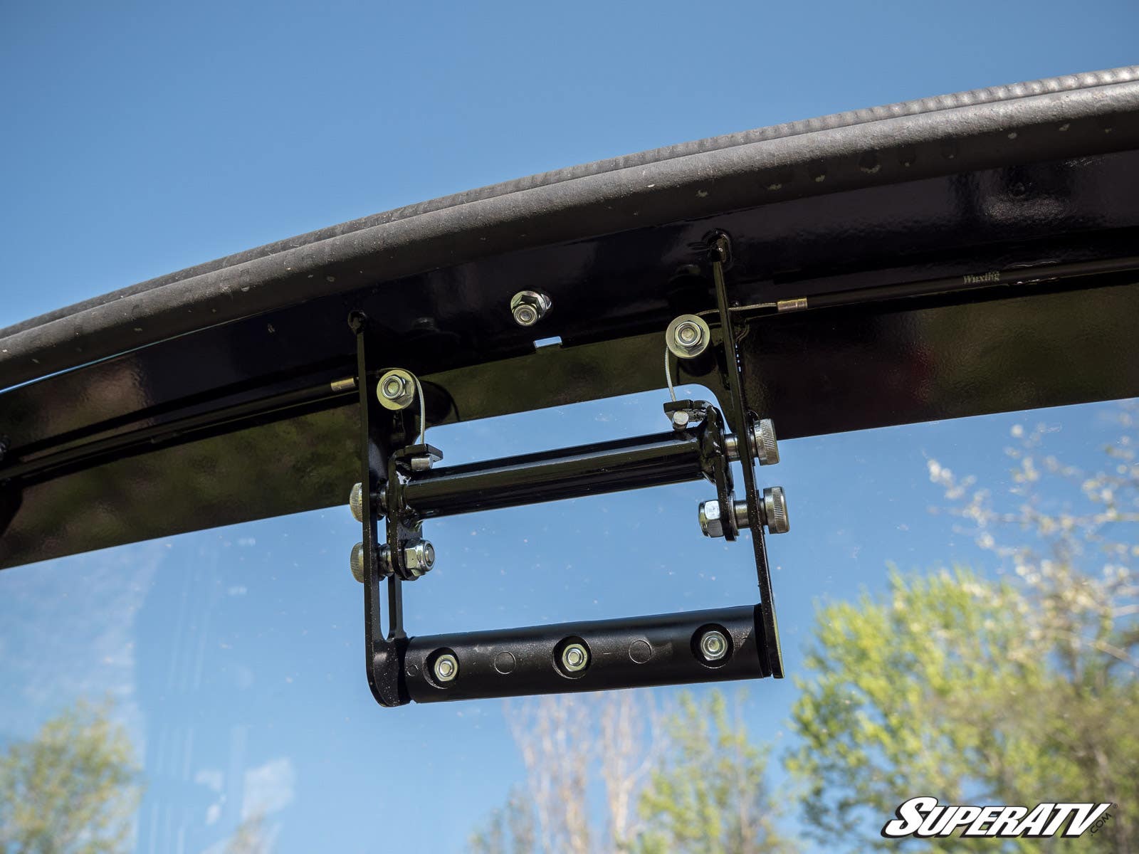 Photo of SuperATV Polaris Ranger XP Kinetic Scratch-Resistant Flip Windshield by SuperATV - Premium Windshields for UTVs / Side by Sides