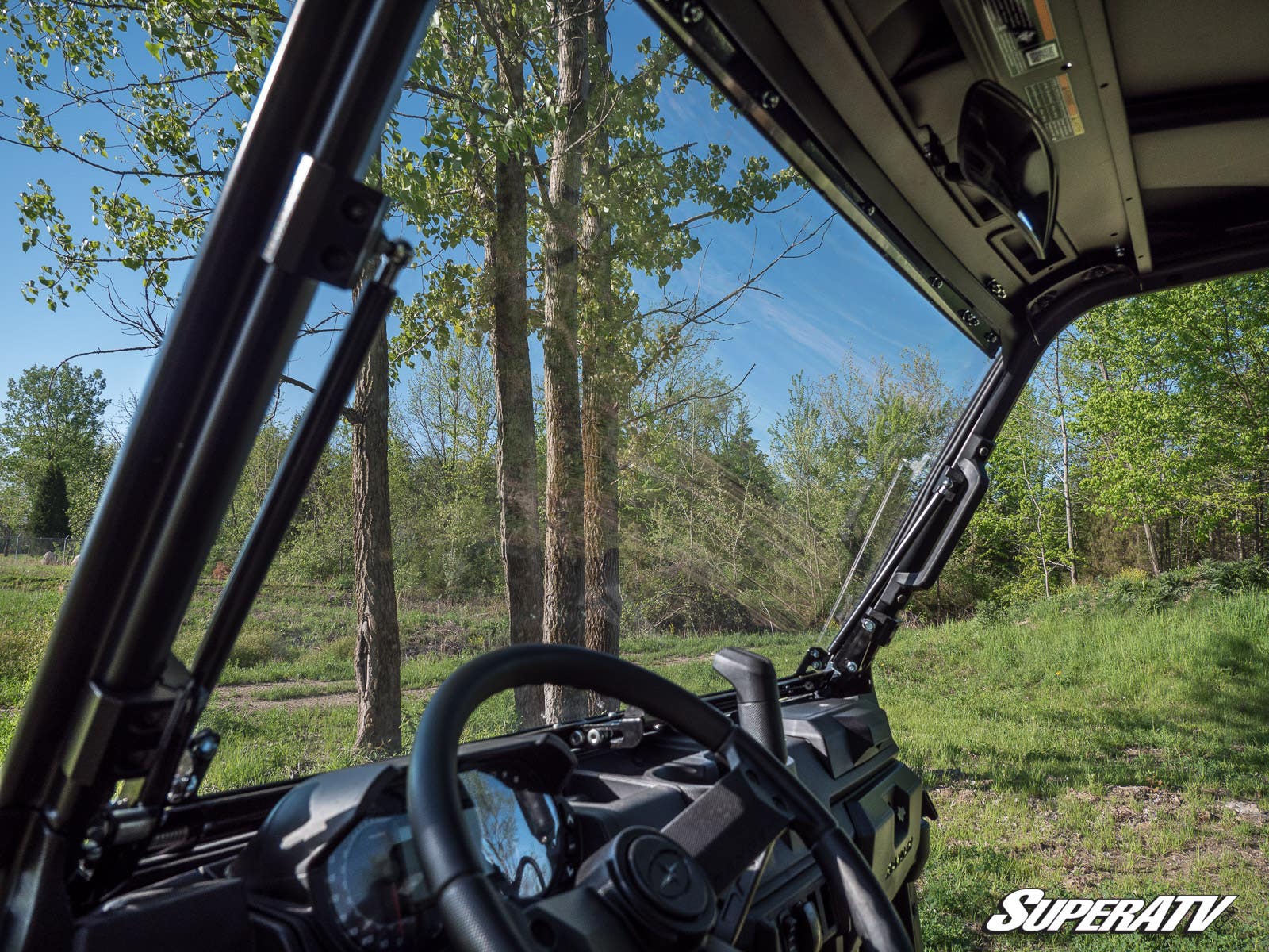 Photo of SuperATV Polaris Ranger XP Kinetic Scratch-Resistant Flip Windshield by SuperATV - Premium Windshields for UTVs / Side by Sides