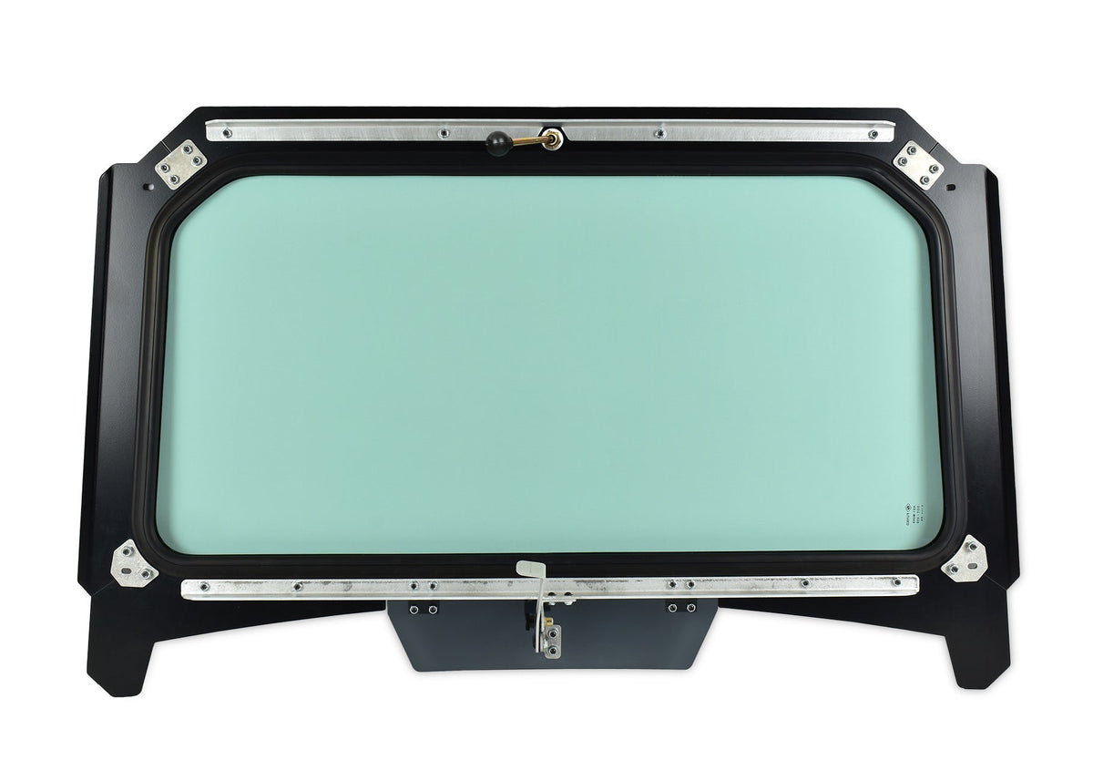 Photo of Black Vented Glass Windshield for 2019 RZR with Wiper by UTVZILLA - Premium for UTVs / Side by Sides