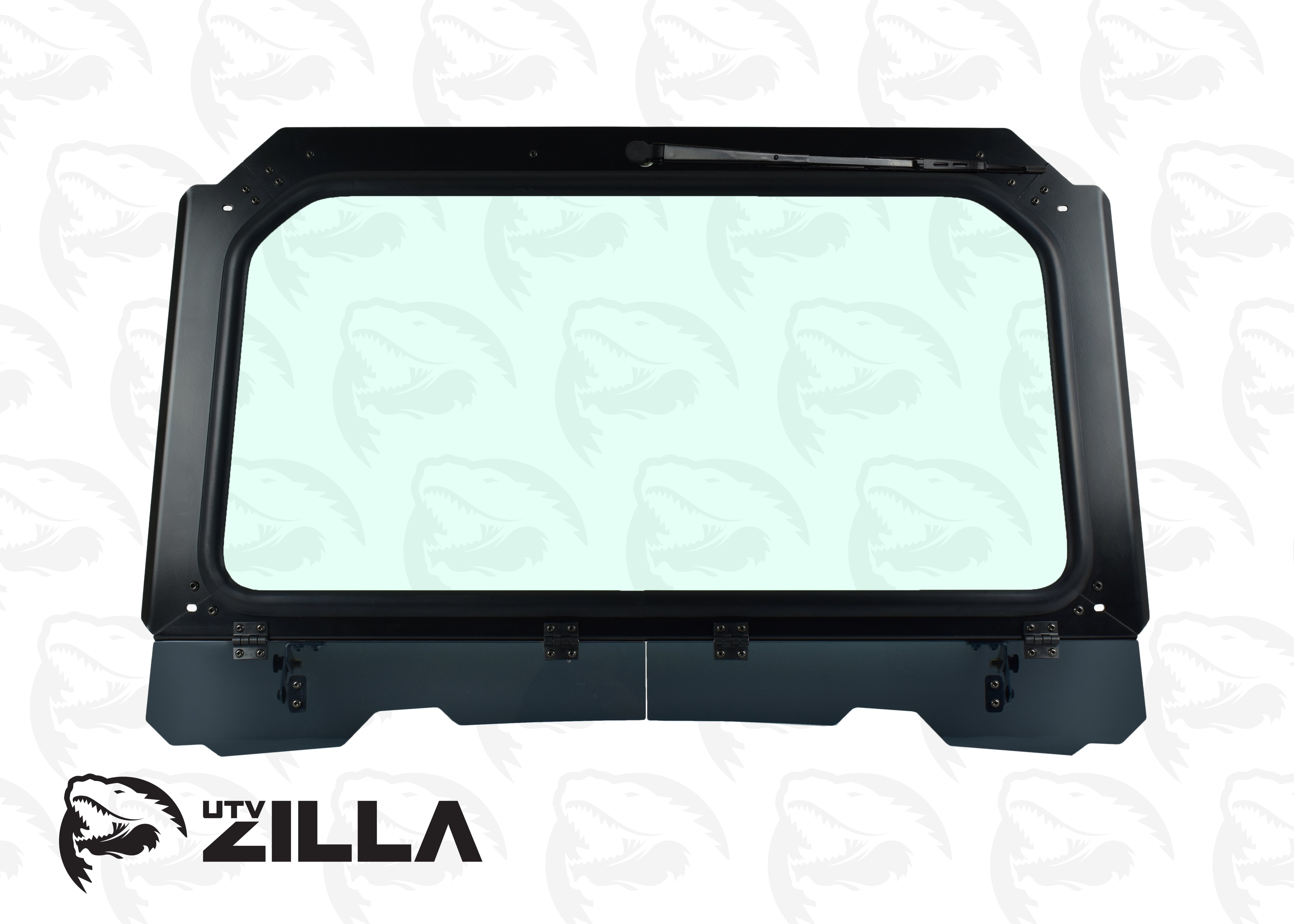 Photo of Black Vented Glass Windshield for RZR 900, 1000, Turbo with Wiper by UTVZILLA - Premium for UTVs / Side by Sides