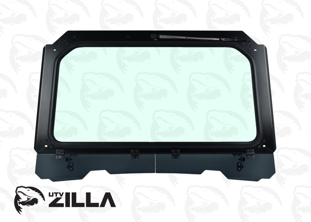 Photo of Black Vented Glass Windshield for RZR 900, 1000, Turbo with Wiper by UTVZILLA - Premium for UTVs / Side by Sides