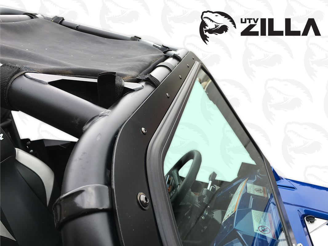 Photo of Black RZR 570, 800, XP900 Full Glass Windshield with Wiper by UTVZILLA - Premium for UTVs / Side by Sides