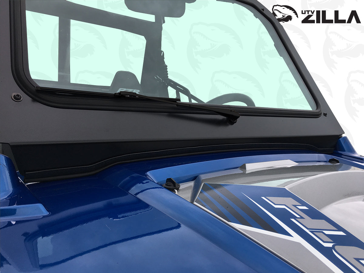 Photo of Black RZR 570, 800, XP900 Full Glass Windshield with Wiper by UTVZILLA - Premium for UTVs / Side by Sides