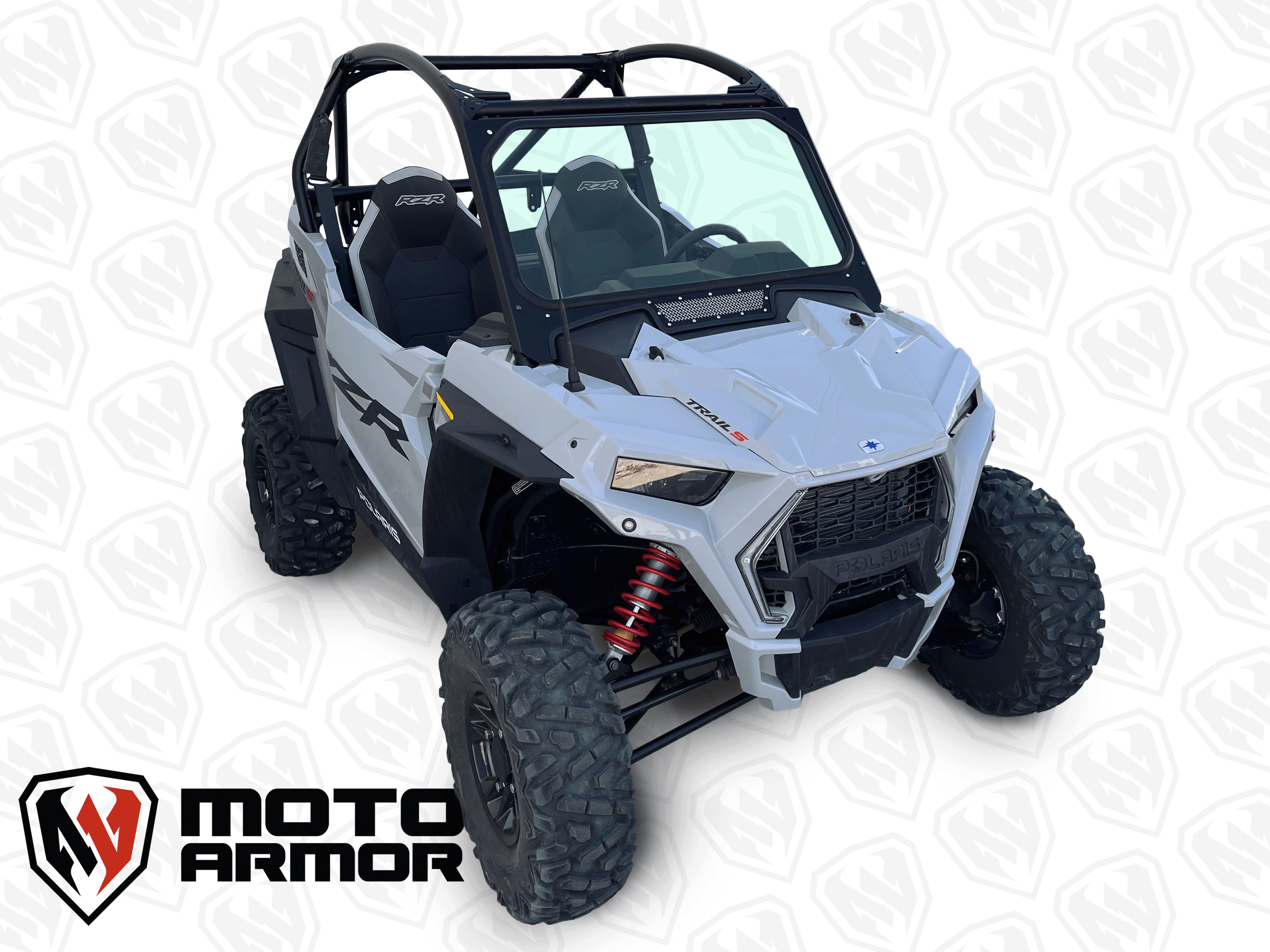 Photo of Glass Windshield with Vent for Polaris RZR Trail S by Moto Armor - Premium for UTVs / Side by Sides