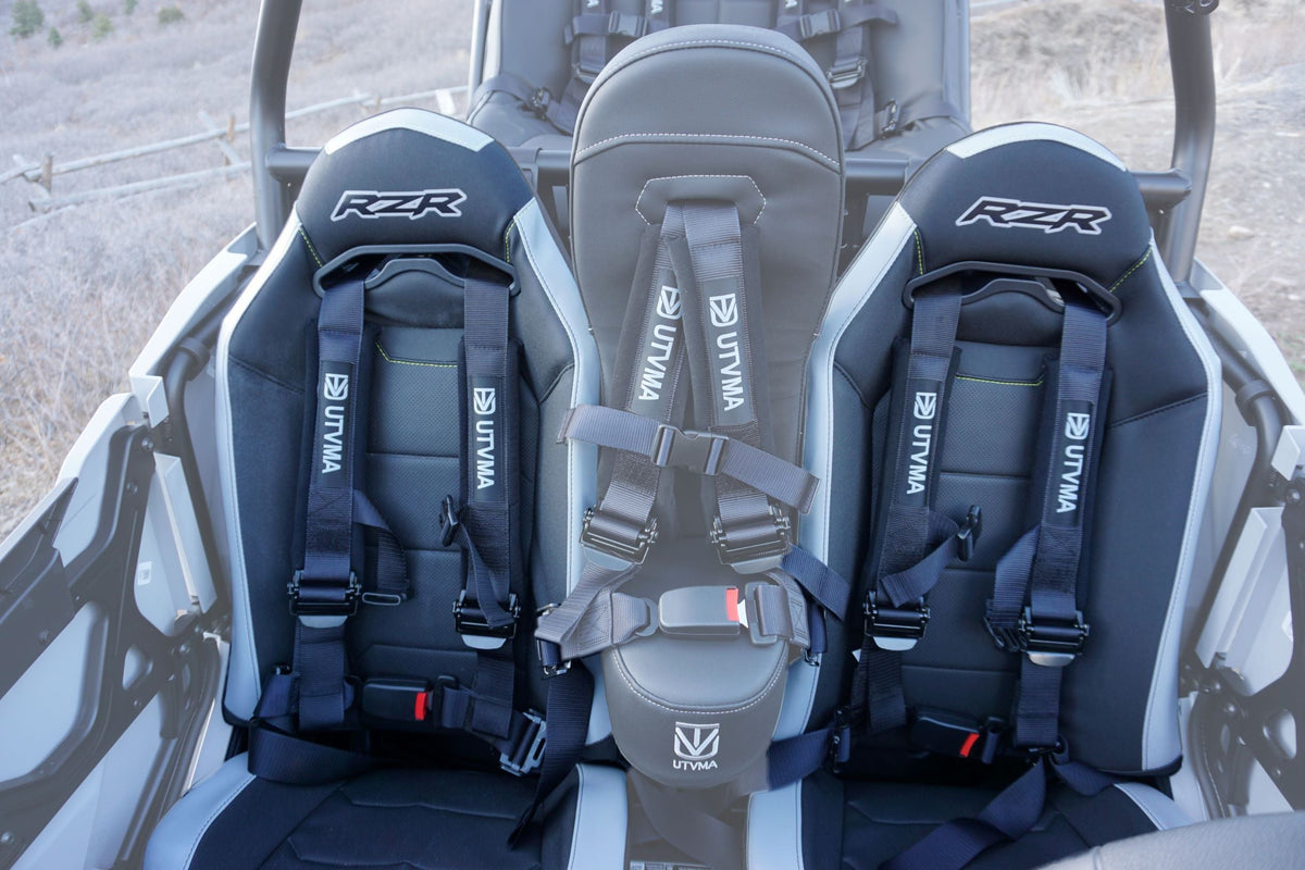 Photo of RZR 4-Point Harness Seat Pass Through Kit (2 Seats) with Override Clip by UTV Mountain Accessories - Premium Seats & Seat Accessories for UTVs / Side by Sides