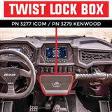 RZR Twist Lock Open Box Replacement Radio & Intercom Bracket - PCI Race Radios
