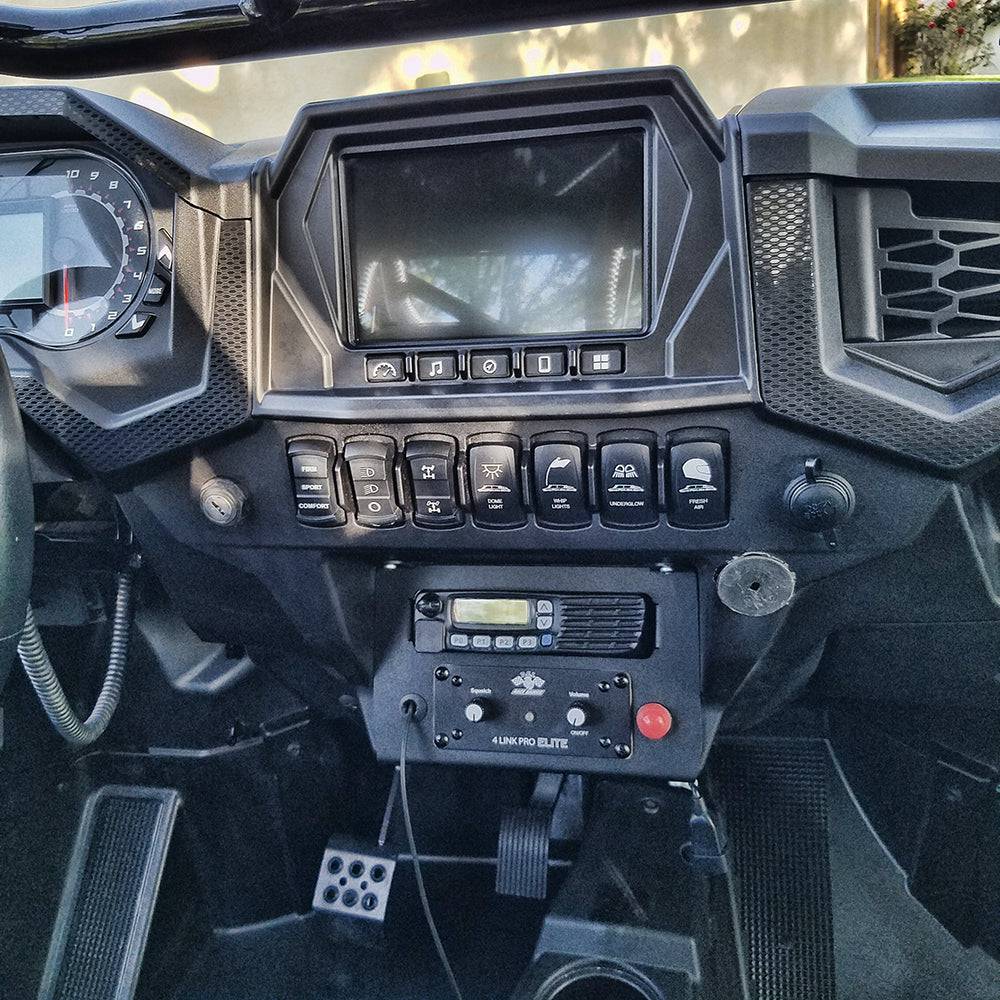 RZR Twist Lock Open Box Replacement Radio & Intercom Bracket - PCI Race Radios