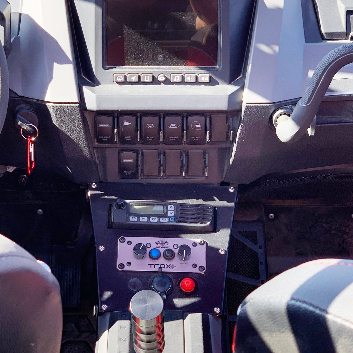 RZR Pro XP & Turbo R Console Radio Intercom Bracket - PCI Race Radios