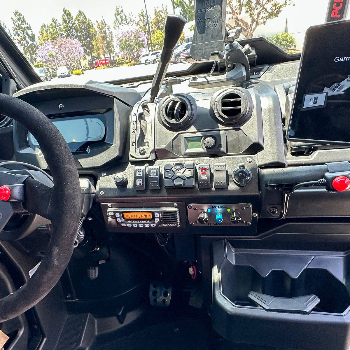 Can-Am Defender Radio & Intercom Mount Bracket