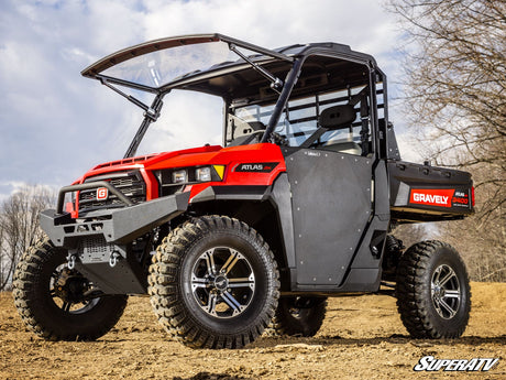Photo of SuperATV Gravely Atlas JSV MaxDrive Power Flip Windshield by SuperATV - Premium Windshields for UTVs / Side by Sides
