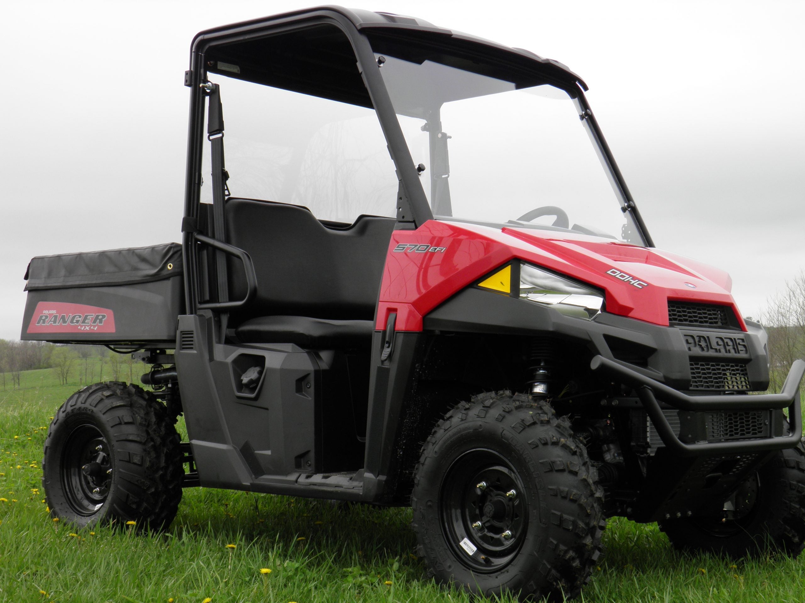 Photo of Polaris Mid-Size 570 Ranger 2-Seater - 1 Pc Windshield with Vent Option by 3 Star UTV - Premium Windshields for UTVs / Side by Sides