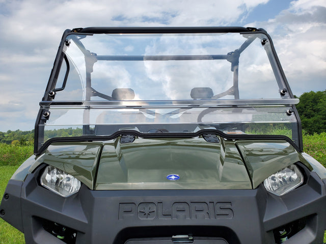 Photo of Polaris Full-Size Ranger 2-Seater 500/700/800 - 2 Pc Scratch-Resistant Windshield by 3 Star UTV - Premium Windshields for UTVs / Side by Sides
