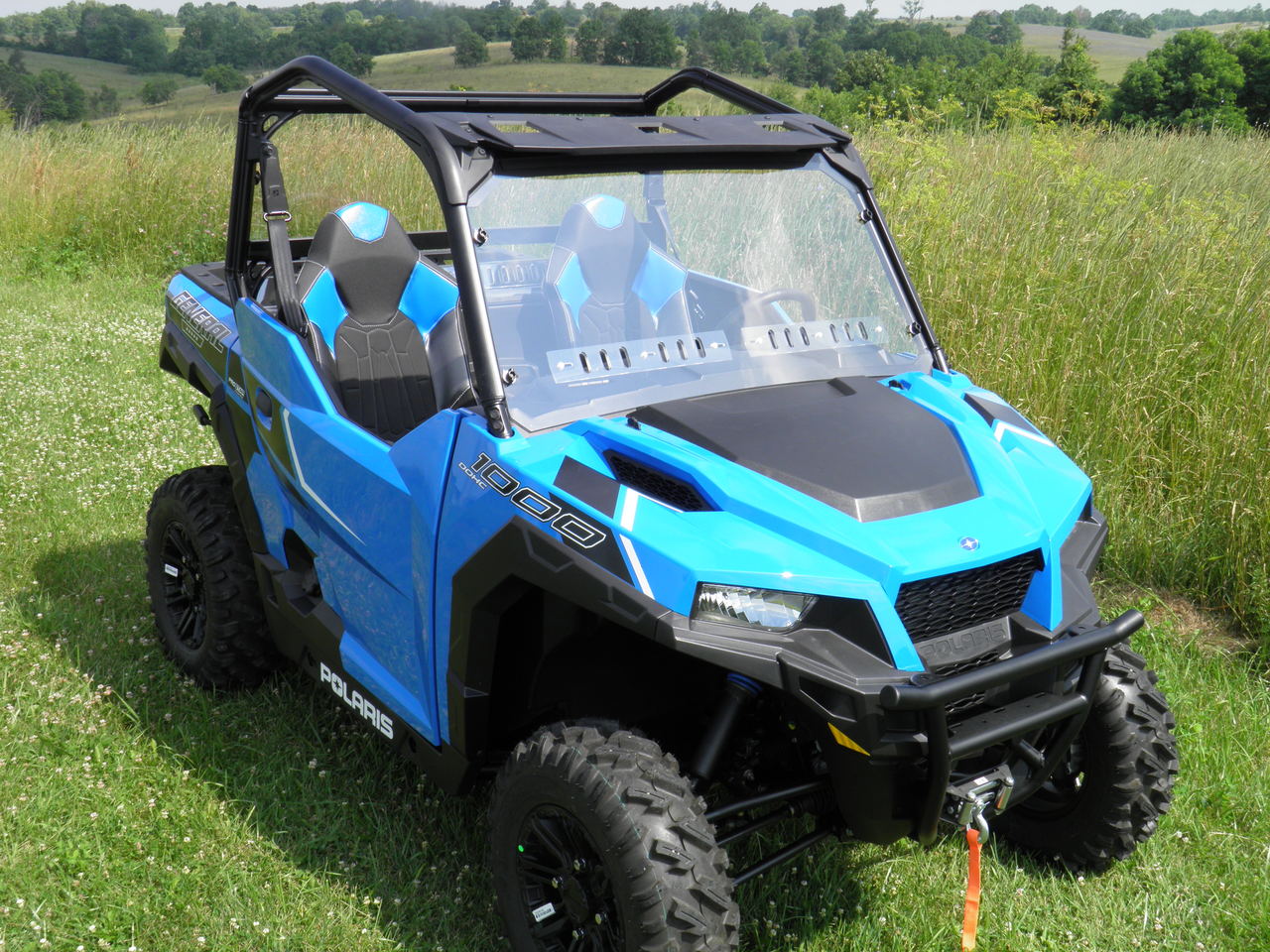 Photo of Polaris General - 1 Pc Windshield w/Vent Option by 3 Star UTV - Premium Windshields for UTVs / Side by Sides