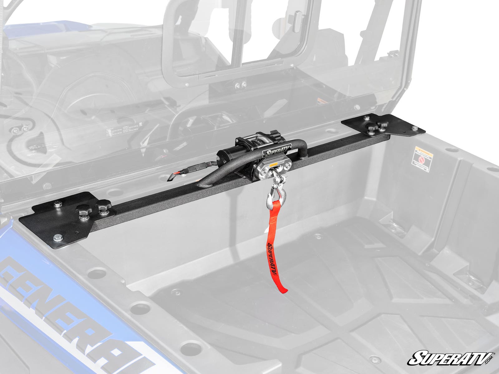 Photo of SuperATV Polaris General XP 1000 Bed Winch by SuperATV - Premium Winches & Winch Mounts for UTVs / Side by Sides
