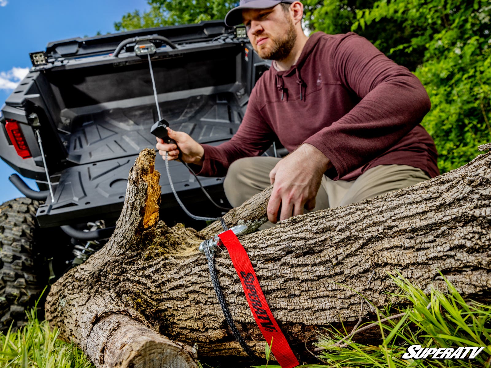 Photo of SuperATV Polaris General XP 1000 Bed Winch by SuperATV - Premium Winches & Winch Mounts for UTVs / Side by Sides
