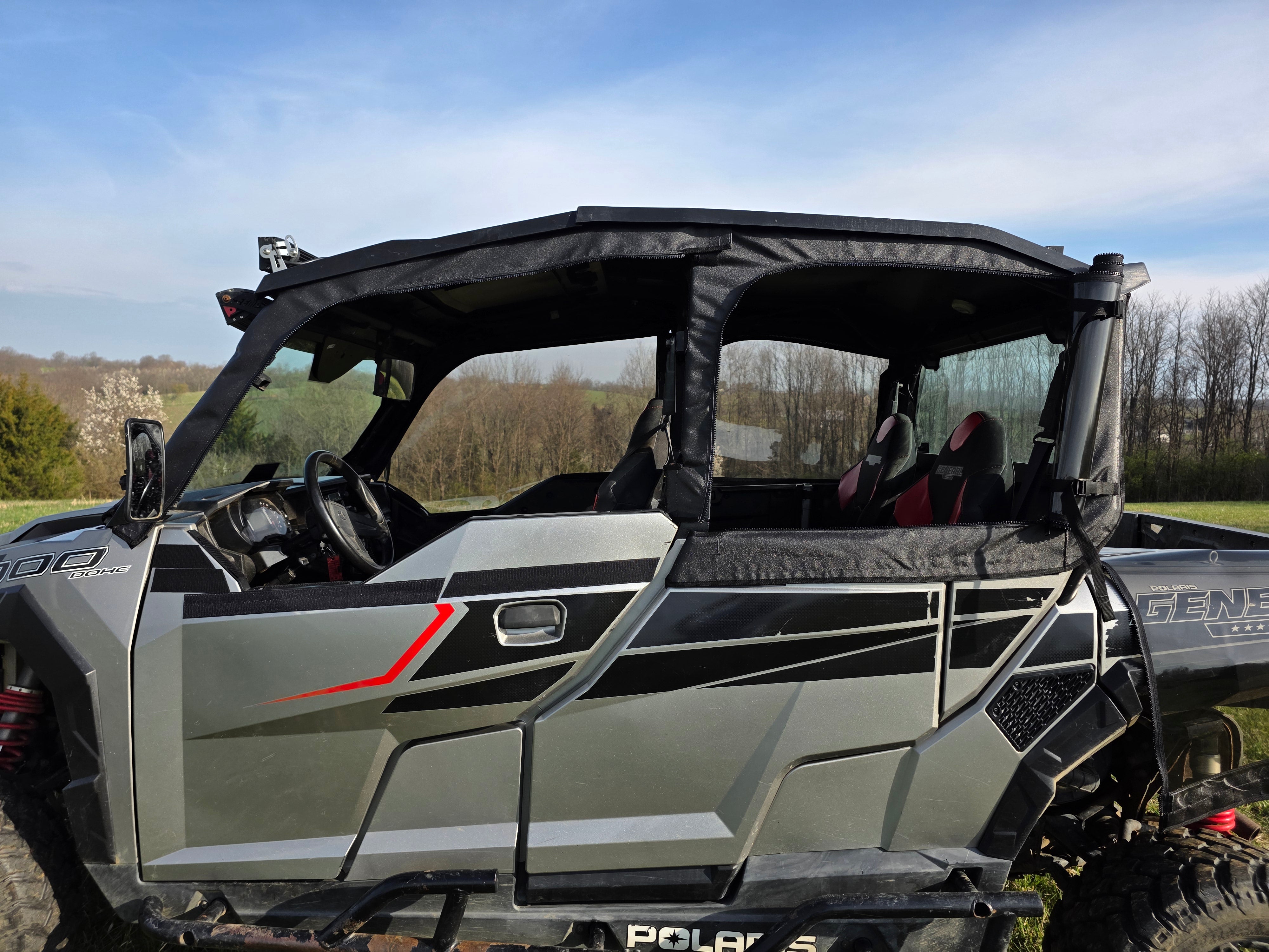 Photo of Polaris General Crew - Door/Rear Window Combo by 3 Star UTV - Premium Enclosures for UTVs / Side by Sides