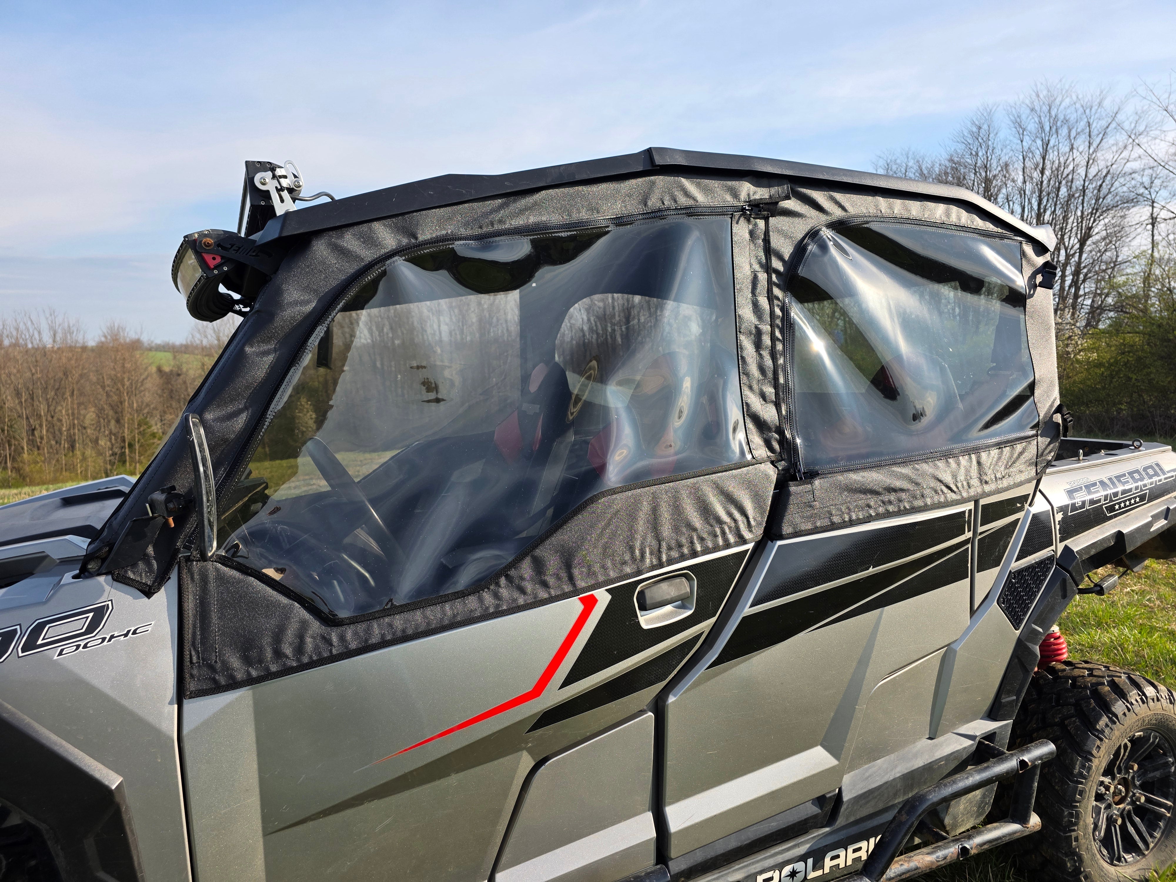 Photo of Polaris General Crew - Door/Rear Window Combo by 3 Star UTV - Premium Enclosures for UTVs / Side by Sides