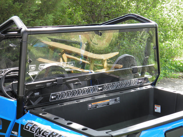 Photo of Polaris General Crew - Lexan Back Panel w/Vent Option by 3 Star UTV - Premium Windshields for UTVs / Side by Sides