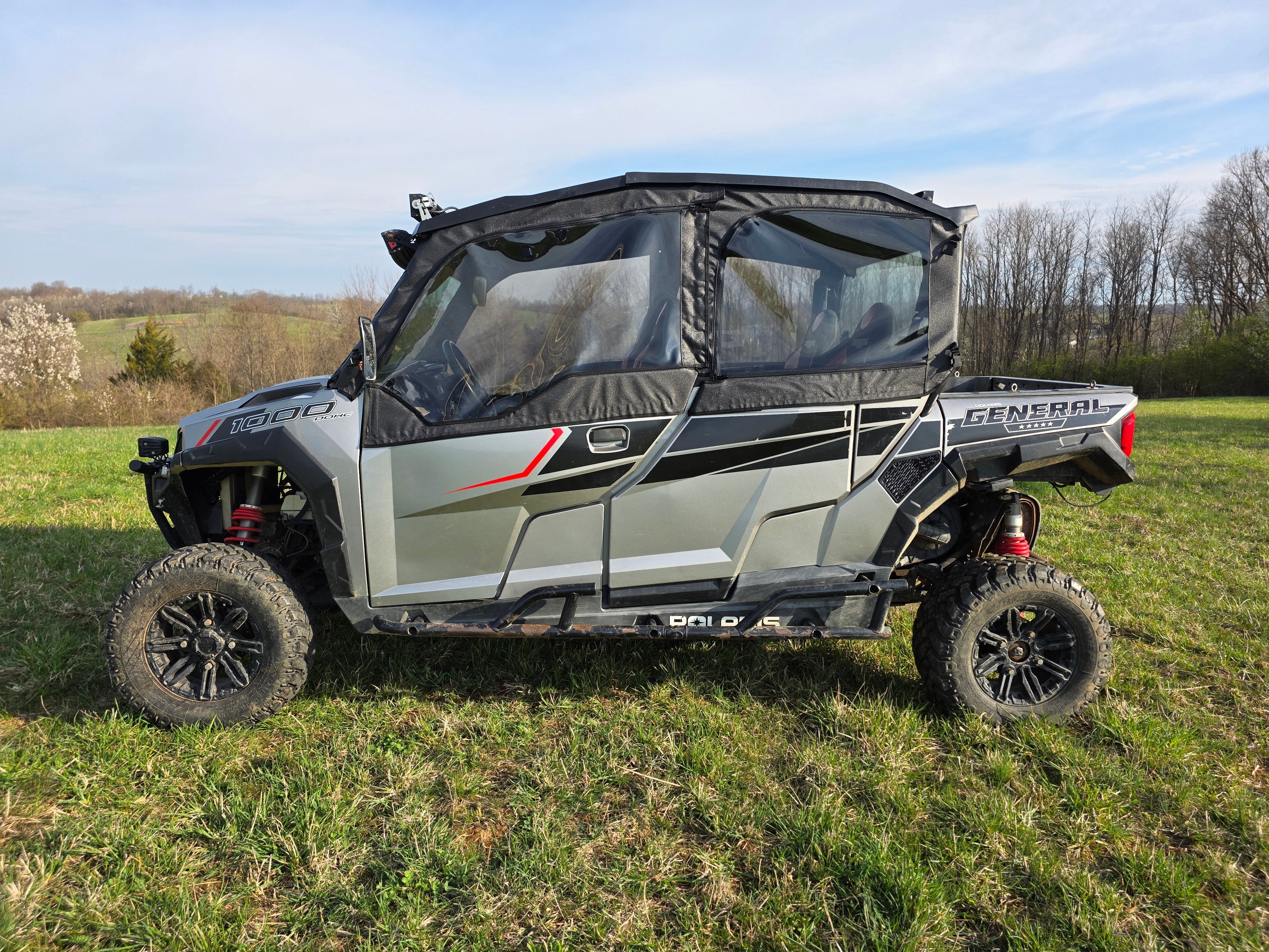 Photo of Polaris General Crew - Soft Doors by 3 Star UTV - Premium Enclosures for UTVs / Side by Sides