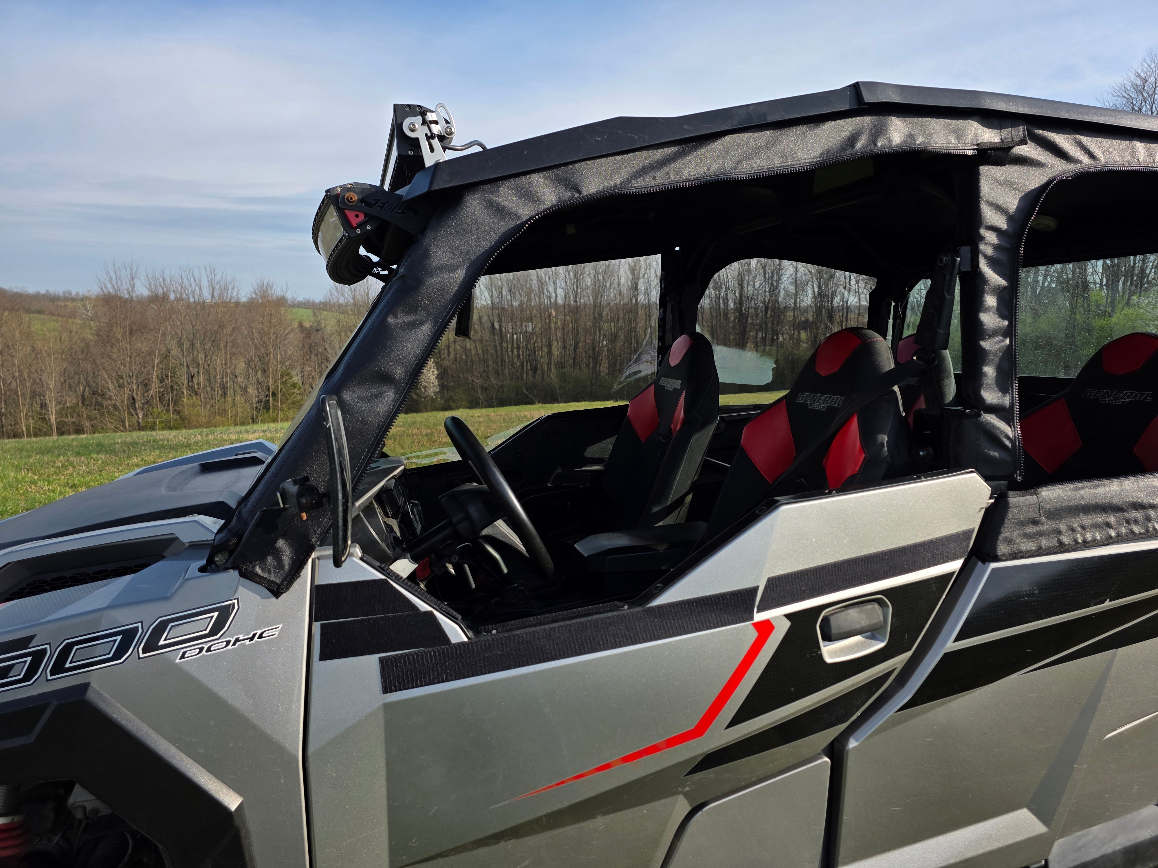 Photo of Polaris General Crew - Soft Doors by 3 Star UTV - Premium Enclosures for UTVs / Side by Sides