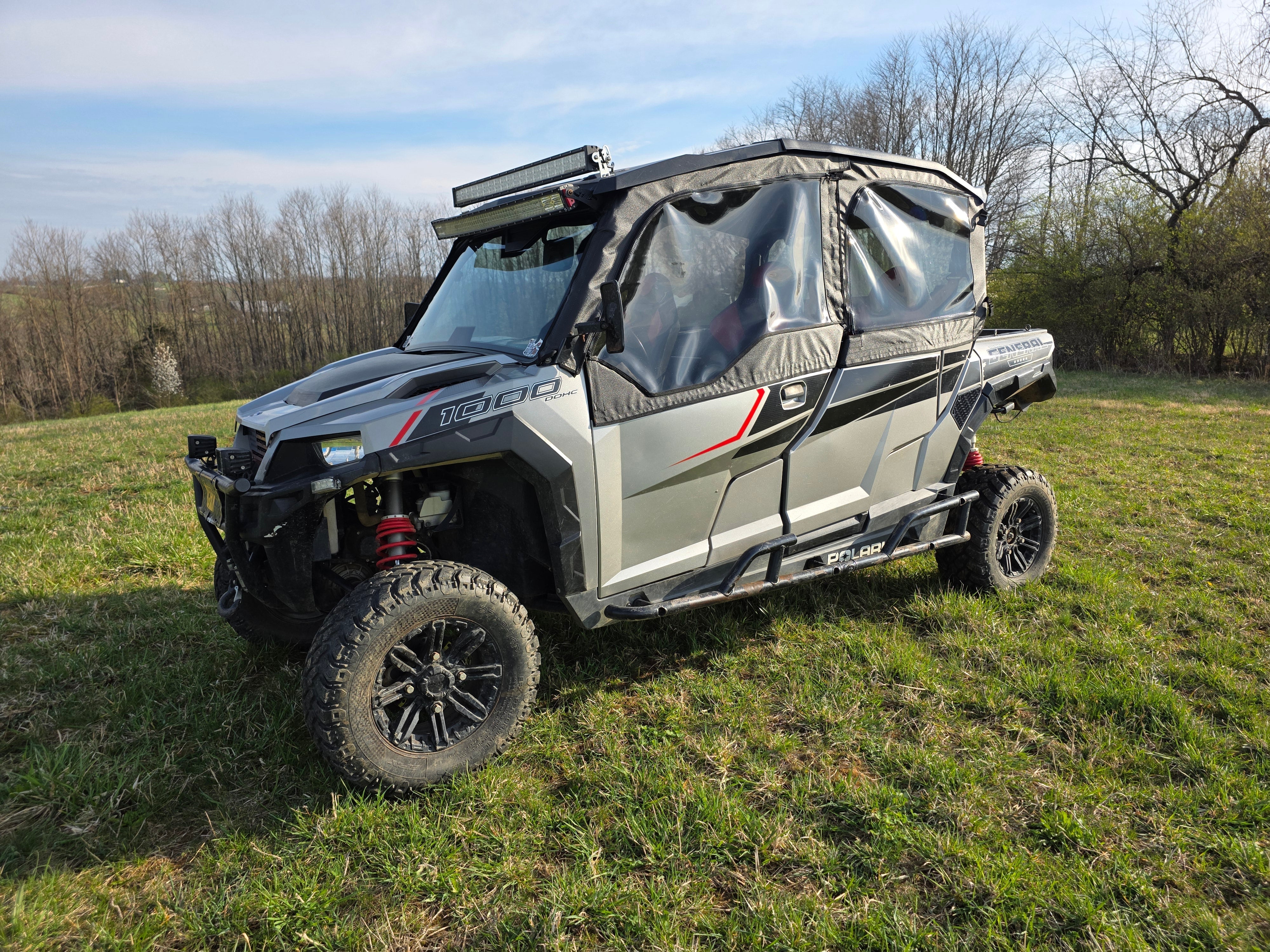 Photo of Polaris General Crew - Soft Doors by 3 Star UTV - Premium Enclosures for UTVs / Side by Sides