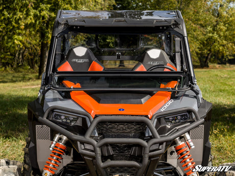 Photo of SuperATV Polaris General 1000 Flip-Down Glass Windshield by SuperATV - Premium Windshields for UTVs / Side by Sides