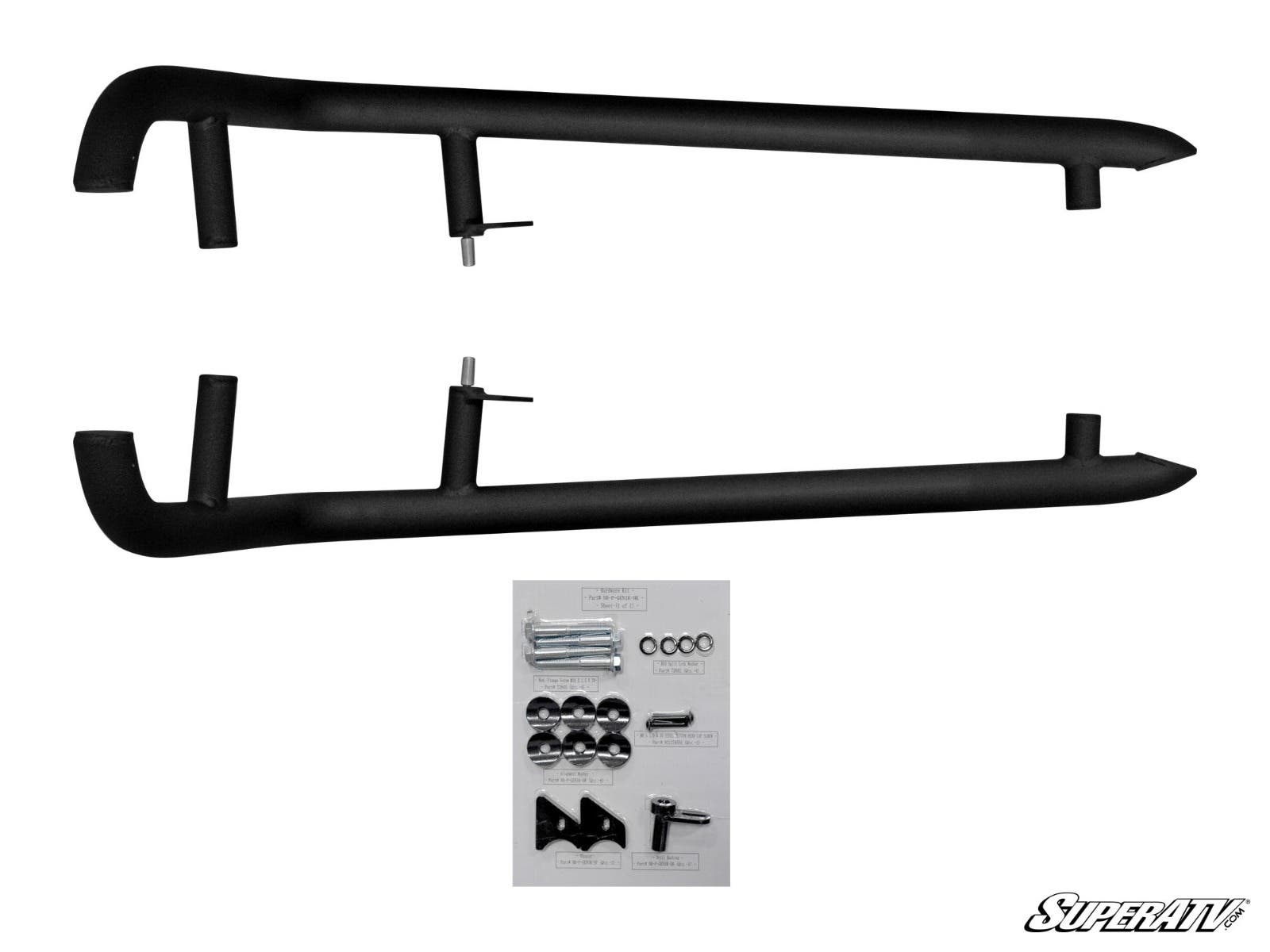 Photo of SuperATV Polaris RZR XP Turbo Heavy Duty Nerf Bars by SuperATV - Premium Nerf Bars for UTVs / Side by Sides